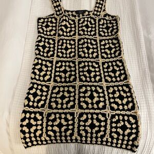 Vici Crochet Patterned Dress